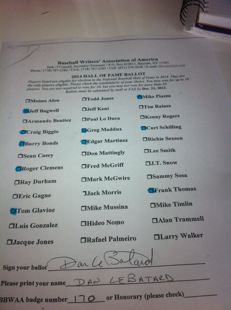 Illustration for article titled Revealed: The Hall Of Fame Voter Who Turned His Ballot Over To Deadspin